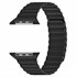 Microsonic Apple Watch SE 2022 40mm Twist Leather Loop Kordon Siyah 1