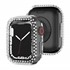 Microsonic Apple Watch Series 10 46mm Kılıf Diamond Taşlı Clear WatchBand Şeffaf 1