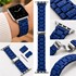 Microsonic Apple Watch Series 11 46mm Flame Metal Stainless Kordon Lacivert 2