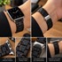 Microsonic Apple Watch Series 11 46mm Flame Metal Stainless Kordon Siyah 2