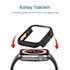Microsonic Apple Watch SE 44mm Kılıf Apple Watch Ultra Dönüştürücü Ekran Koruyucu Kasa Siyah 4