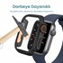 Microsonic Apple Watch SE 44mm Kılıf Apple Watch Ultra Dönüştürücü Ekran Koruyucu Kasa Siyah 7