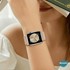Microsonic Apple Watch Series 5 40mm Kordon Large Size 160mm Knitted Fabric Single Loop Koyu Gri 5