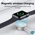 Microsonic Apple Watch SE 2022 40mm Masaüstü Manyetik Hızlı Şarj Aygıtı - Type-C Kablosu Beyaz 4