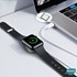 Microsonic Apple Watch SE 2022 40mm Masaüstü Manyetik Hızlı Şarj Aygıtı - Type-C Kablosu Beyaz 5