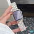 Microsonic Apple Watch Series 9 41mm Kordon Stainless Transparent Clear Çok Renkli 3