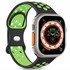 Microsonic Apple Watch Series 7 41mm Kordon Rainbow Band Siyah Yeşil 1