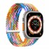 Microsonic Apple Watch Series 7 45mm Kordon Large Size 160mm Knitted Fabric Single Loop Gökkuşağı 1