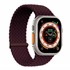 Microsonic Apple Watch Series 8 41mm Kordon Medium Size 147mm Knitted Fabric Single Loop Koyu Bordo 1