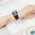 Microsonic Apple Watch Series 10 42mm Kordon Small Size 127mm Knitted Fabric Single Loop Siyah 2