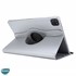 Microsonic Apple iPad Pro 11 2022 4 Nesil Kılıf A2759-A2435-A2761-A2762 360 Rotating Stand Deri Gümüş 3