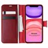 Microsonic Apple iPhone 11 Kılıf Delux Leather Wallet Kırmızı 1