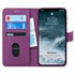 Microsonic Apple iPhone 11 6 1 Kılıf Fabric Book Wallet Mor 1