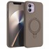 Microsonic Apple iPhone 11 Kılıf Aura Stant MagSafe Kahverengi 1