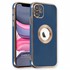 Microsonic Apple iPhone 11 Kılıf Flash Stamp Lacivert 1