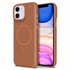 Microsonic Apple iPhone 11 Kılıf MagLeather Pro Kahverengi 1