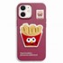 Microsonic Apple iPhone 11 Kılıf Stitched Puppy Plush French Fries 1