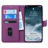 Microsonic Apple iPhone 11 Pro 5 8 Kılıf Fabric Book Wallet Mor 1