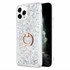 Microsonic Apple iPhone 11 Pro Max Kılıf Glitter Liquid Holder Gümüş 1