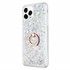 Microsonic Apple iPhone 11 Pro Max Kılıf Glitter Liquid Holder Gümüş 2