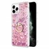 Microsonic Apple iPhone 11 Pro Kılıf Glitter Liquid Holder Pembe 1