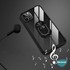 Microsonic Apple iPhone 11 Pro Kılıf Grande Clear Ring Holder Lacivert 5