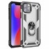 Microsonic Apple iPhone 11 Pro Max 6 5 Kılıf Military Ring Holder Gümüş 1