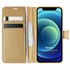 Microsonic Apple iPhone 12 Pro Kılıf Delux Leather Wallet Gold 1