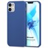 Microsonic Matte Silicone Apple iPhone 12 Kılıf Lacivert 1