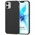 Microsonic Matte Silicone Apple iPhone 12 Kılıf Siyah 1