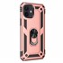 Microsonic Apple iPhone 12 Kılıf Military Ring Holder Rose Gold 2