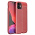 Microsonic Apple iPhone 12 Mini Kılıf Deri Dokulu Silikon Kırmızı 1