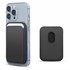 Microsonic Apple iPhone 16 Pro Max Leather Wallet MagSafe Siyah 1
