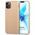 Microsonic Matte Silicone Apple iPhone 12 Pro Kılıf Gold 1