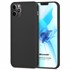 Microsonic Matte Silicone Apple iPhone 12 Pro Kılıf Siyah 1