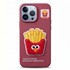 Microsonic Apple iPhone 12 Pro Kılıf Stitched Puppy Plush French Fries 1