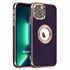 Microsonic Apple iPhone 13 Pro Max Kılıf Flash Stamp Koyu Mor 1