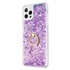 Microsonic Apple iPhone 12 Pro Max Kılıf Glitter Liquid Holder Mor 2