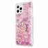 Microsonic Apple iPhone 12 Pro Max Kılıf Glitter Liquid Holder Pembe 2