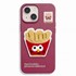 Microsonic Apple iPhone 14 Kılıf Stitched Puppy Plush French Fries 1