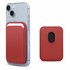Microsonic Apple iPhone 14 Leather Wallet MagSafe Kırmızı 1