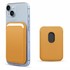 Microsonic Apple iPhone 15 Plus Leather Wallet MagSafe Sarı 1