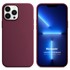 Microsonic Apple iPhone 13 Pro Kılıf Liquid Lansman Silikon Bordo 1