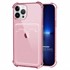 Microsonic Apple iPhone 13 Pro Max Card Slot Shock Kılıf Pembe 1