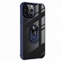 Microsonic Apple iPhone 15 Pro Max Kılıf Grande Clear Ring Holder Lacivert 2