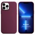 Microsonic Apple iPhone 13 Pro Max Kılıf Liquid Lansman Silikon Bordo 1