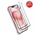 Microsonic Apple iPhone 15 Crystal Seramik Nano Ekran Koruyucu Siyah 2 Adet 2