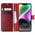 Microsonic Apple iPhone 14 Kılıf Delux Leather Wallet Kırmızı 1