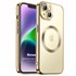 Microsonic Apple iPhone 14 Plus Kılıf MagSafe Luxury Electroplate Gold 1