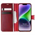 Microsonic Apple iPhone 14 Plus Kılıf Delux Leather Wallet Kırmızı 1